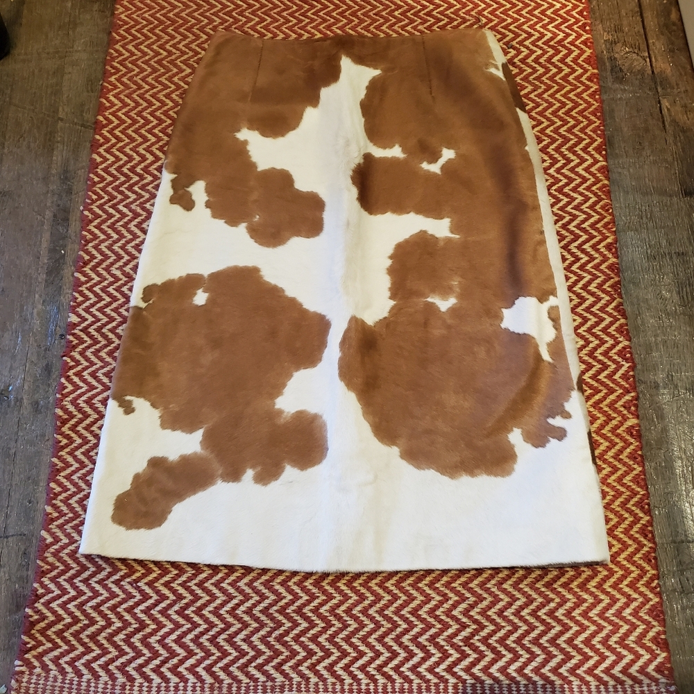 Saks Fifth Avenue Michael Kors Cowhide Skirt size 8